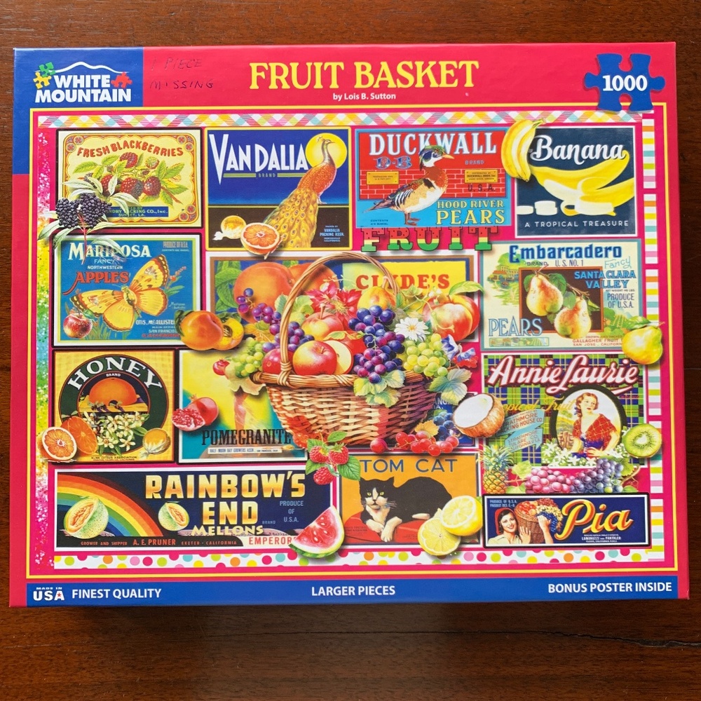 White Mountain “Fruit Basket” Puzzle